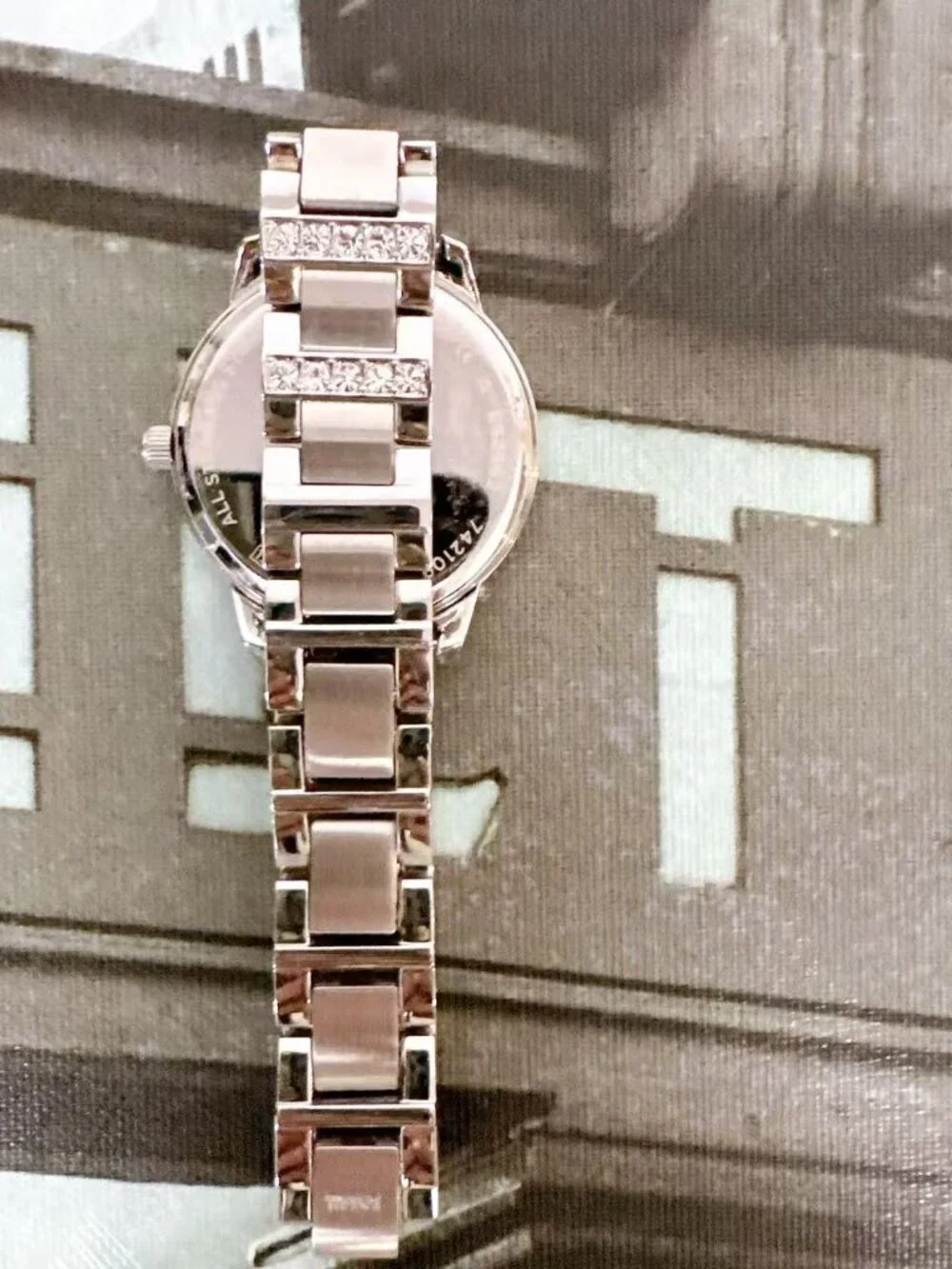 Fossil ES2362 Jesse Women's Silver Crystal Bezel Stainless Steel Watch